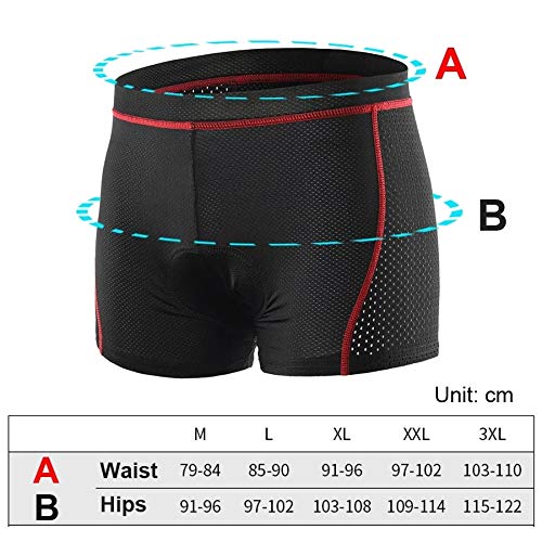 HBJWOV Shorts ciclismo con badana 5D para hombre miniatura 2