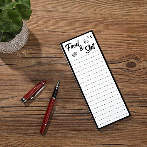 image for Zonon Magnetic List Notepad Funny Grocery List Pad Magnet Refrigerator