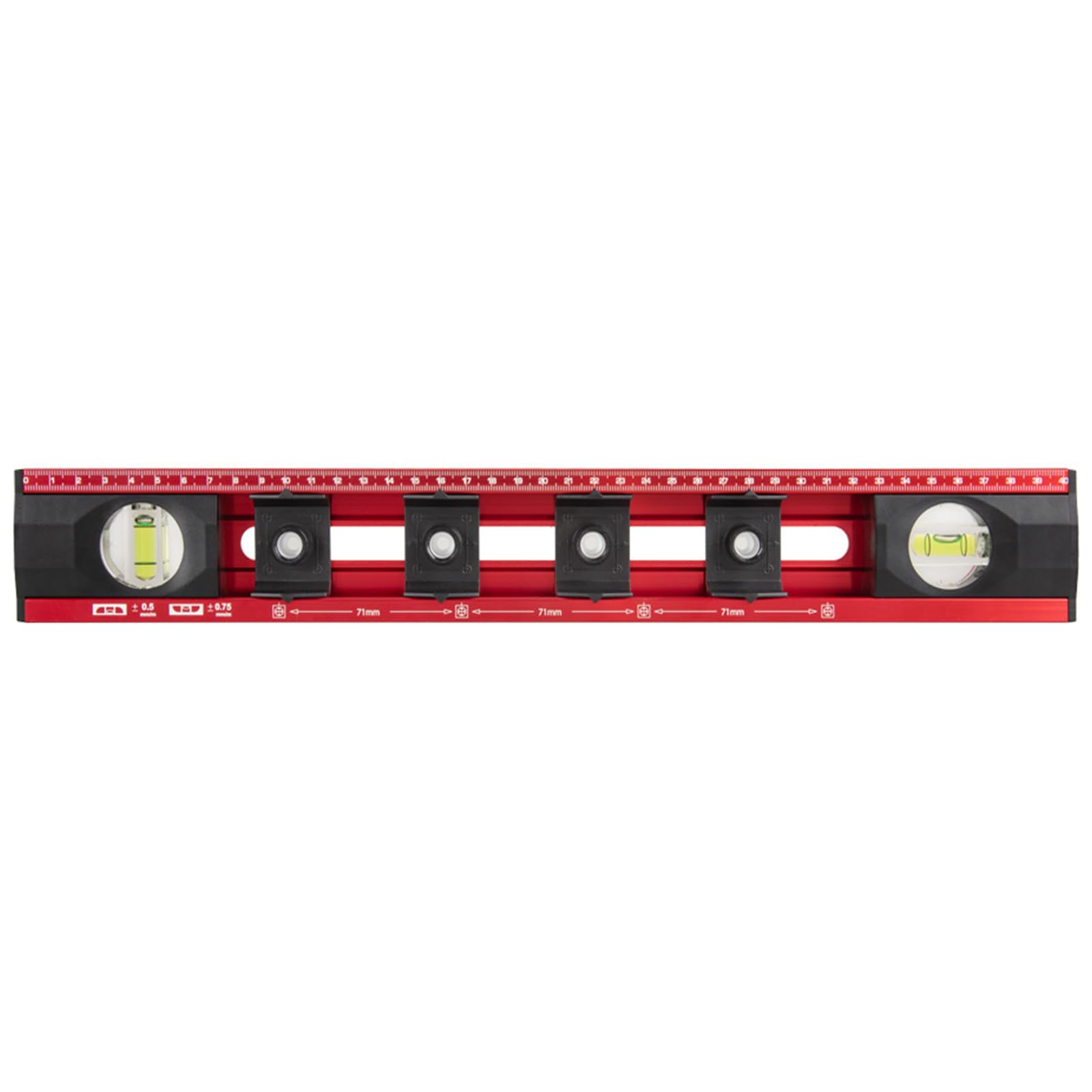 2 in 1 Drilling Locator and Levels Tool Aluminum Hole Position Levels Ruler for Precisions Woodworking Projects Drilling Positioning Ruler