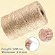 100M Jute-Schnur, 1.5mm Jute Schnur, Natürliche Juteschnur, 2-Lagig Bastelschnur für Basteln, reissfest, Packschnur Geschenk-Band Dekokordel, für Garten Pflanzen DIY Bilder Basteln Dekoration