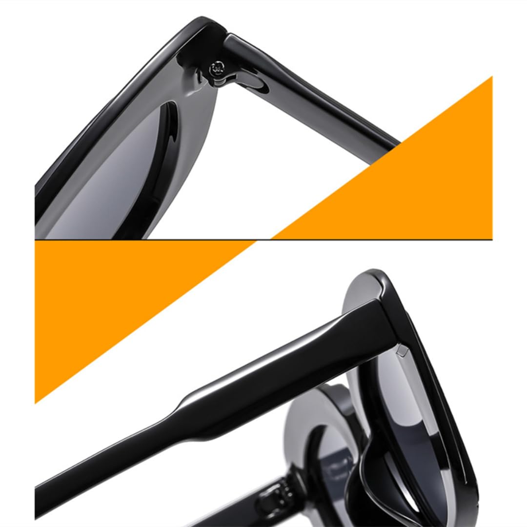 Gafas de sol de moda punk para mujer, con estampado de leopardo y degradado UV400 para hombre.