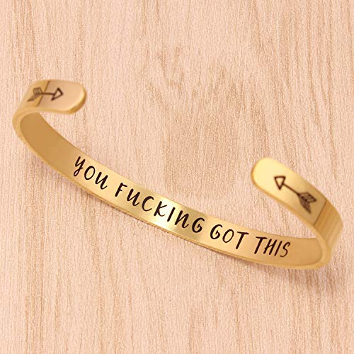 Btysun Bracelets for Women Mothers Day Bracelet Gifts from Daughter Inspirational Gifts for Women Graduation Gifts for Her Motivational Birthday Cuff Bangle Friendship Personalized Mantra Jewelry…