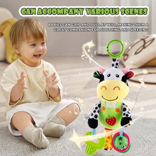 Lukcozmo Interactive 3D Teethers Musical Baby Toy-Plush Stroller Hanging Doll For Infant Babies Stuffed Animal Activity Soft Toys With Multi-Sensory Crinkle thumb #4