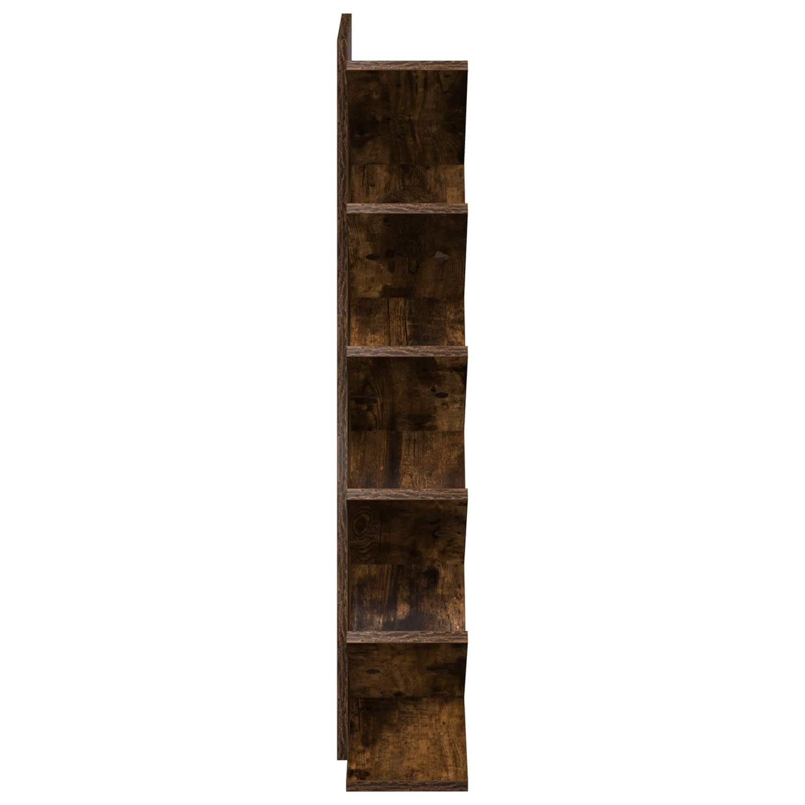 Scaffale a 6 ripiani, 30 x 18 x 100 cm, in legno, salvaspazio, per libri, decorazione e conservazione in soggiorno, camera da letto, ufficio, cameretta dei bambini, corridoio