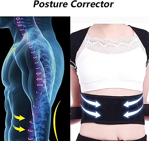 Correcteur de posture arrière avec double plaque de support dorsale réglable - 4