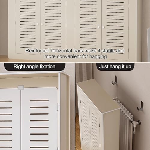 Cache-radiateur salon meuble de rangement au sol et étagère chambre - 6