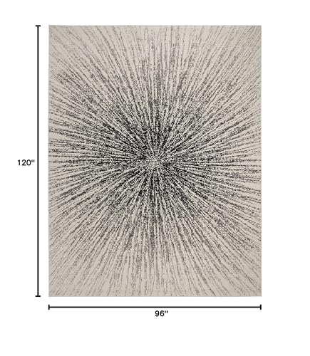 image for SAFAVIEH Area Rug 8x10 - Evoke Collection - Large - Black & Ivory, Abs