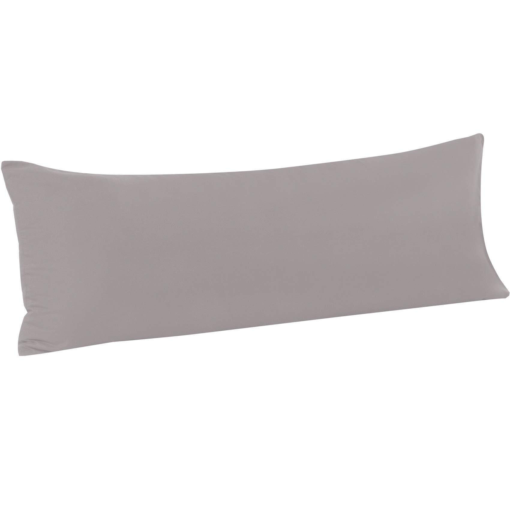 FLXXIE Microfiber Body Pillow Cover, Envelope Closure, Smoky Grey