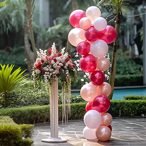 Toayappi Adjustable Balloon Stand For Floor - 1.5 Ft To 7 Ft Free Telescoping Balloon Column Kit Set Of 2 For Indoor Outdoor, Balloon Column Stand For Graduation Birthday Wedding Party #TOP7