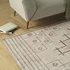 Revival Rugs Funk 5x8 Zero-Shedding Area Rug for Living Room Bedroom - Oeko-TEX Certified, Low Pile, Spot Clean, Beige, Cream