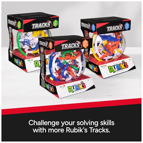 Image of Rubik's Cube, Rubik's Tracks 150 3D Gravity Maze & 3D Puzzle Game with 150 Obstacles, STEM Toy Problem-Solving Brain Teaser, Fidget Toy, Sensory Puzzle for Adults, Teens, Kids, for Ages 8 & Up