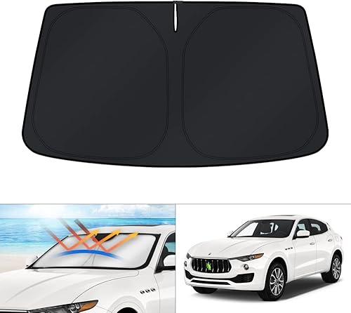 Miniatura 91 de KUST Parasol para parabrisas para BMW X5 2014 2015 2016 2017 2018, accesorios de ajuste personalizado, protector de visera solar plegable, bloquea