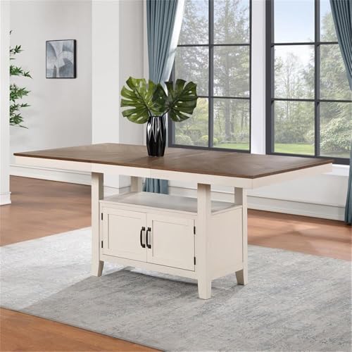 Steve-Silver-Furniture-Honey-Brown-Counter-Height-Book-Matched-Veneer-Top-Hidden-Storage-Modern-Farmhouse-Design-Table-42-D-x-80-W-x-36-H Steve Silver Furniture Honey Brown Counter Height Book Matched Veneer Top Hidden Storage Modern Farmhouse Design Table 42 D x 80 W x 36 H