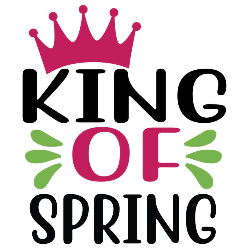 Affiche inspirante King Of Spring 01 A2 avec citations de pensées positives