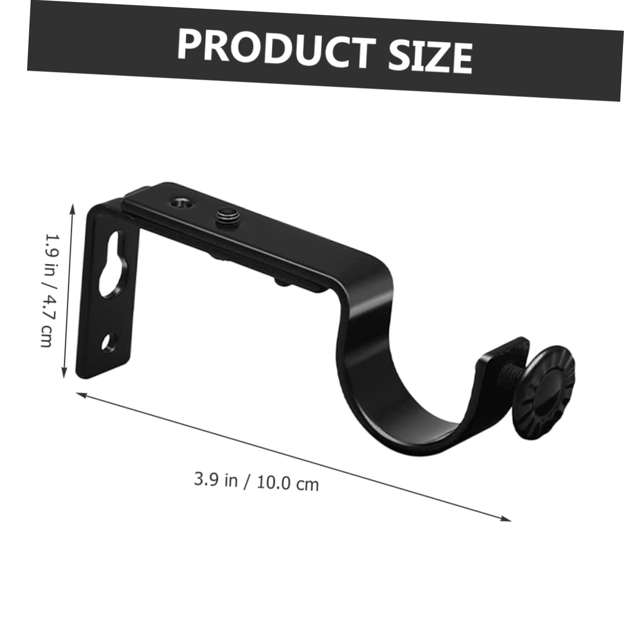STOBAZA 10pièces Supports De Tringle à Rideaux Muraux Lot pour Tringles De Fenêtre Porte Rideaux Épais Et Barres à Vêtements