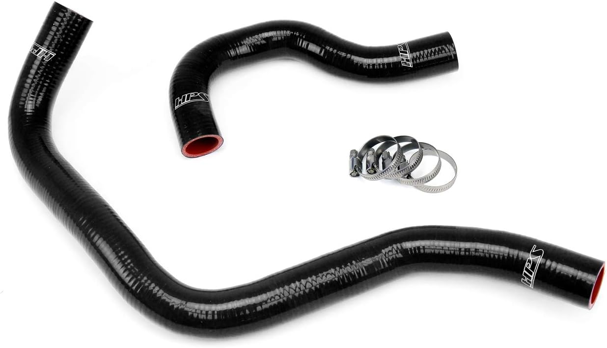 HPS 57-1002-BLK Black Silicone Radiator Coolant Hose Kit
