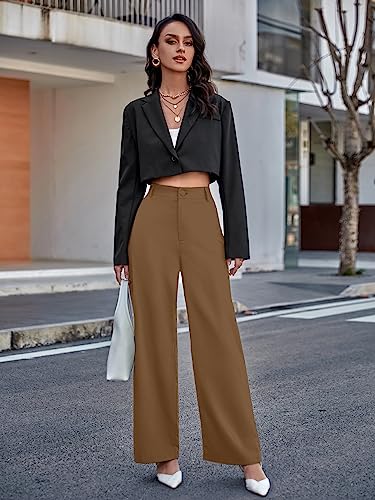 Image of Aahwan Solid Offwhite High Waist Wide Leg Pants for Women's & Girls'