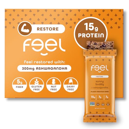 Feel Vegan Protein Bars, Sunbutta Choco Chip, Keto, Gluten Free,