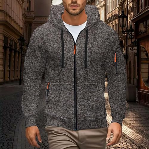 Zipper Hoodies for Men Heavyweight Oversized Pullover Fashion Vintage Sweatshirts Fall Winter 2025 Clothes Jacket3