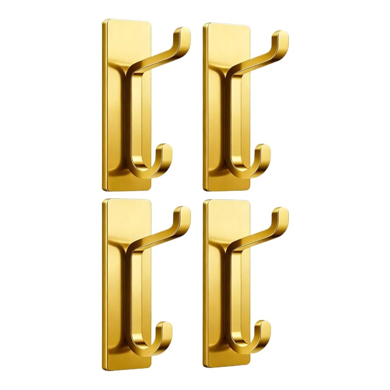 2/4pcs Adhesive Wall Hooks for Hanging Towel for Bathrooms Door Hanger Coat Hook Heavy Duty Sticky No Damage