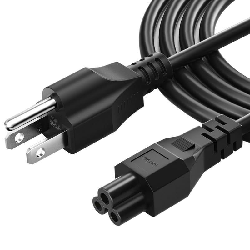 QYD 4FT 3 Prong TV Power Cord Compatible with LG 47LN5400 65LB6300 42LB5600 32LH20 LF6000 43LF5400 42LB5600 65UF8500 50LA6205 39LN5300UB 42LA6200UA 42LB5800 LCD LED Smart TV Power Cable, 1Pack