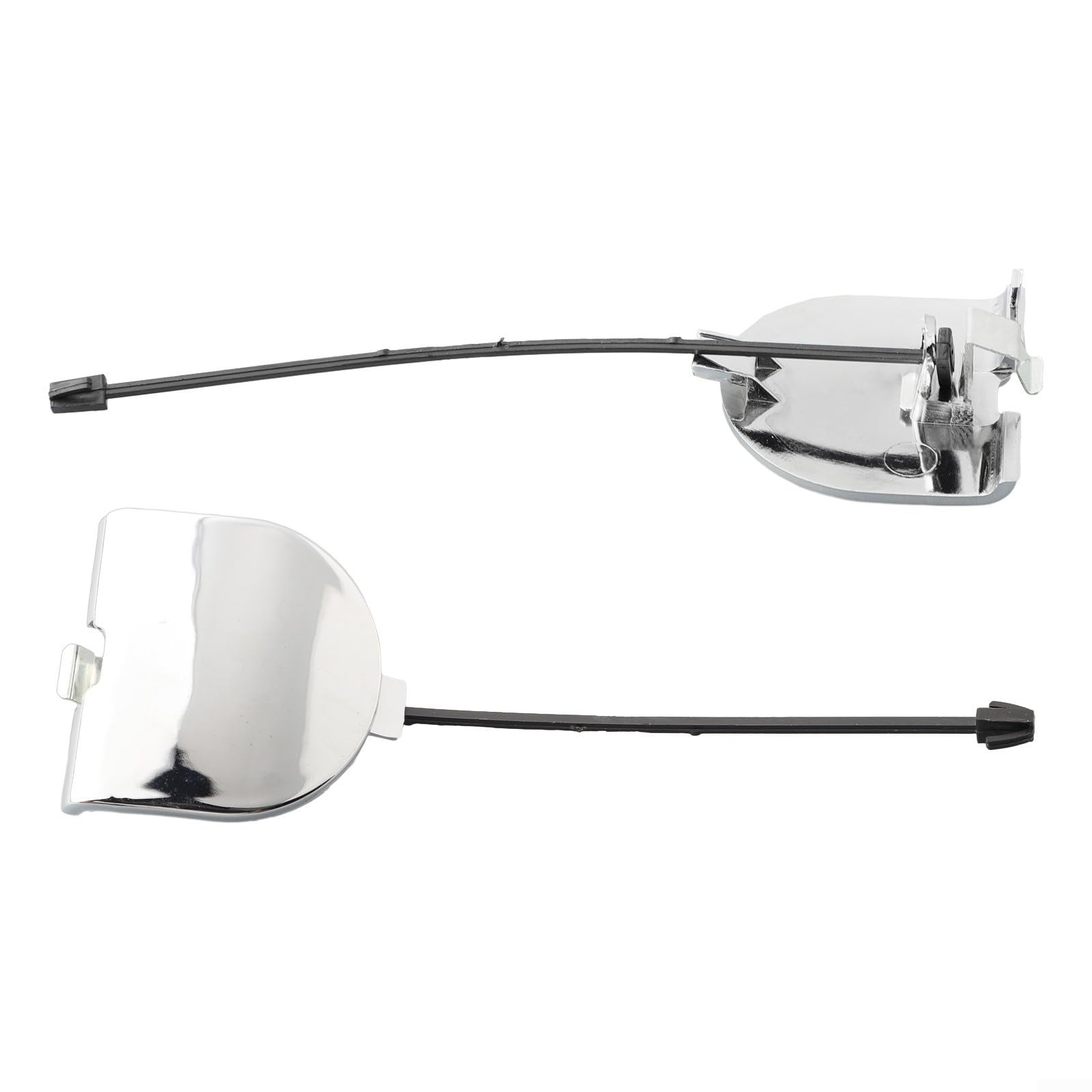 Pour Fiat 500 2007–2012 pare-chocs arrière crochet de remorquage conçu pour pièce OEM 735455393 finition chromée accessoire de garniture extérieure