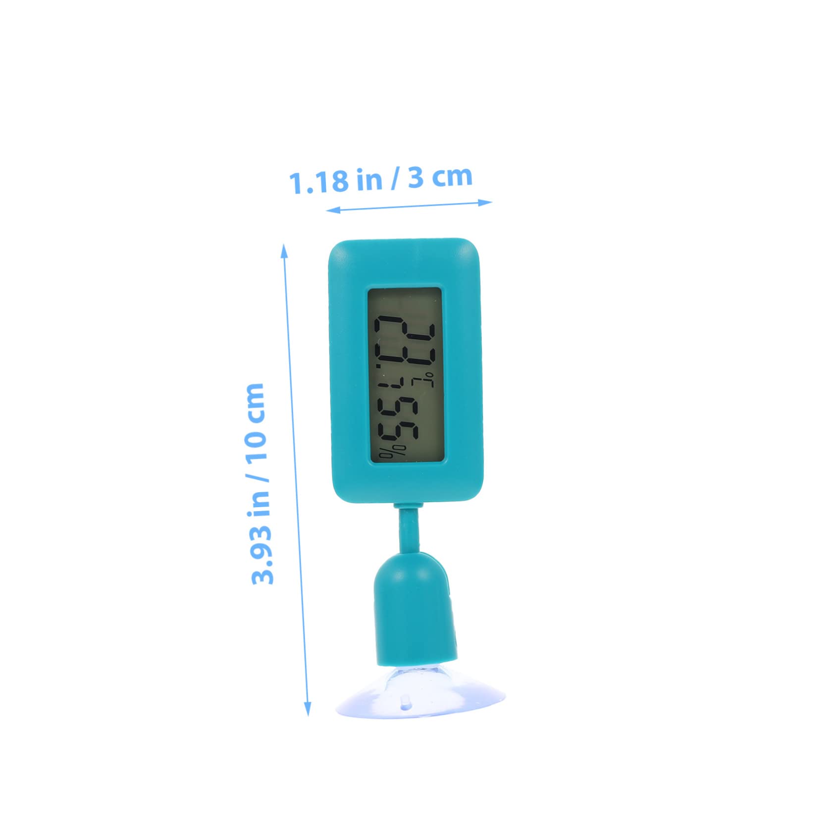 Housoutil 4stücke Reptilien-terrarium Thermometer Mit Großer Anzeige Drehbare Nachtsicht Praktischer Saugnapf Präzise Temperaturmessung Für Bearded Dragon Und Andere Reptilien