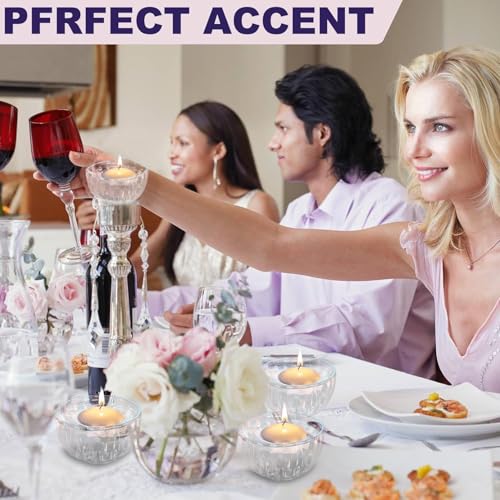 Image of 72 Pack 2-Inch Floating Candles - Perfect for Weddings and Events - White