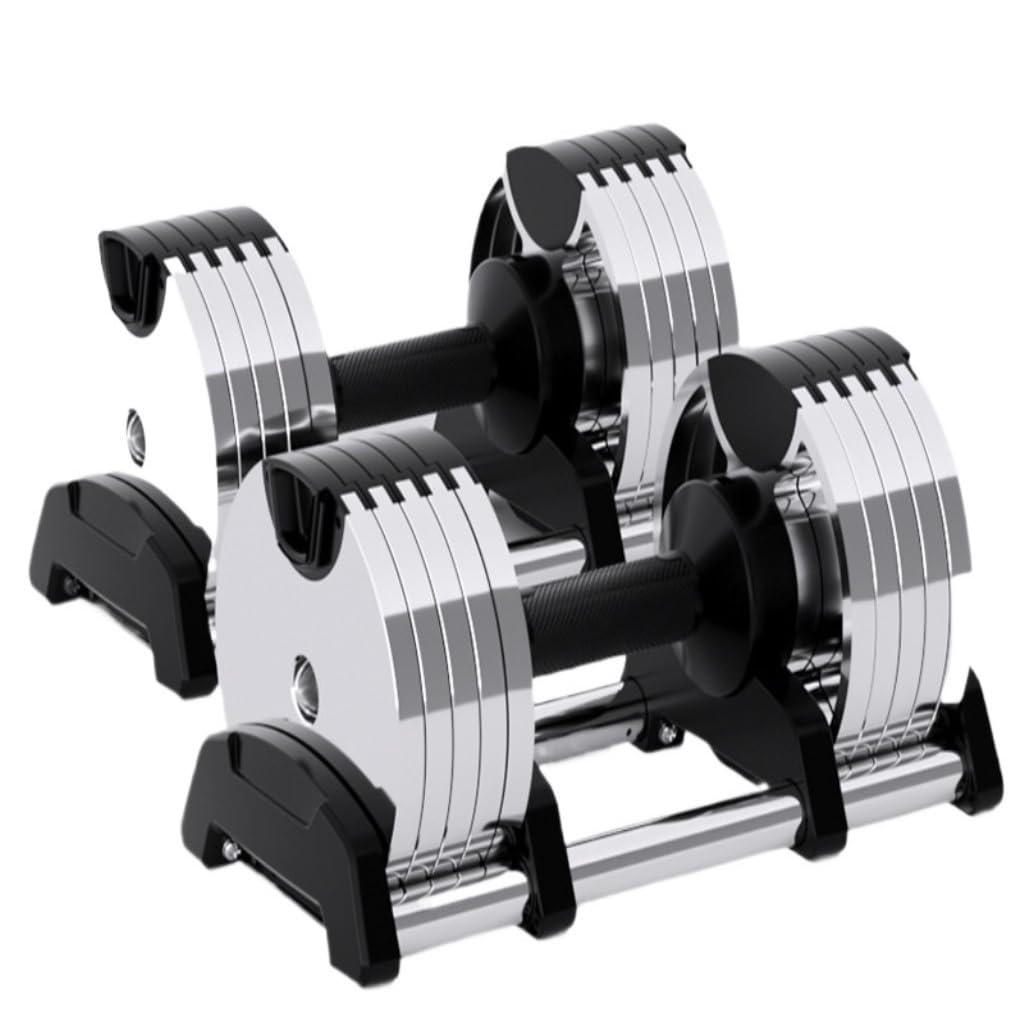 Dumbbel Mens And Womens Full Cast Iron Electroplated Adjustable Home Arm Muscle Fitness Adjustable Weight Dumbbell Barbell 64kg