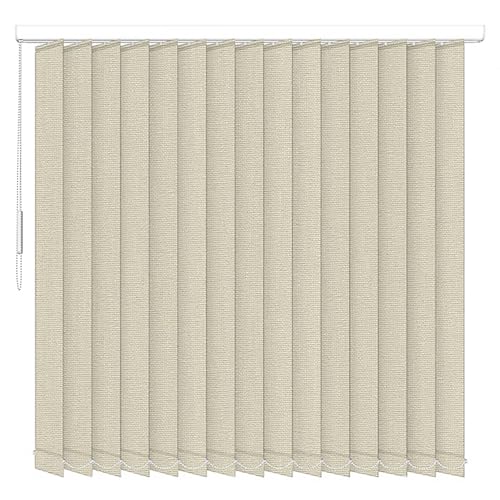 Store Californien tamisant L 200 x H 240 cm – Lames Verticales 127 mm – Chaînette – Fixation Plafond – (Beige 10114)