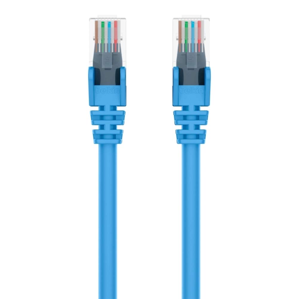 Belkin 8-Feet RJ45 Cat6 Snagless Patch Network Cable, Blue (A3L980-08-BLU-S)
