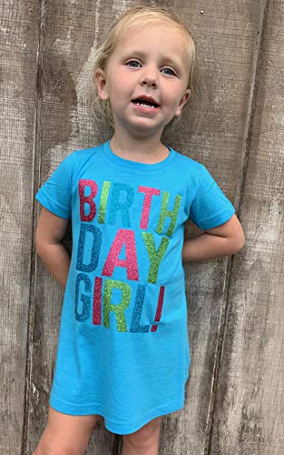 Image of SoRock Birthday Girl Shirt Toddler Kids Glitter