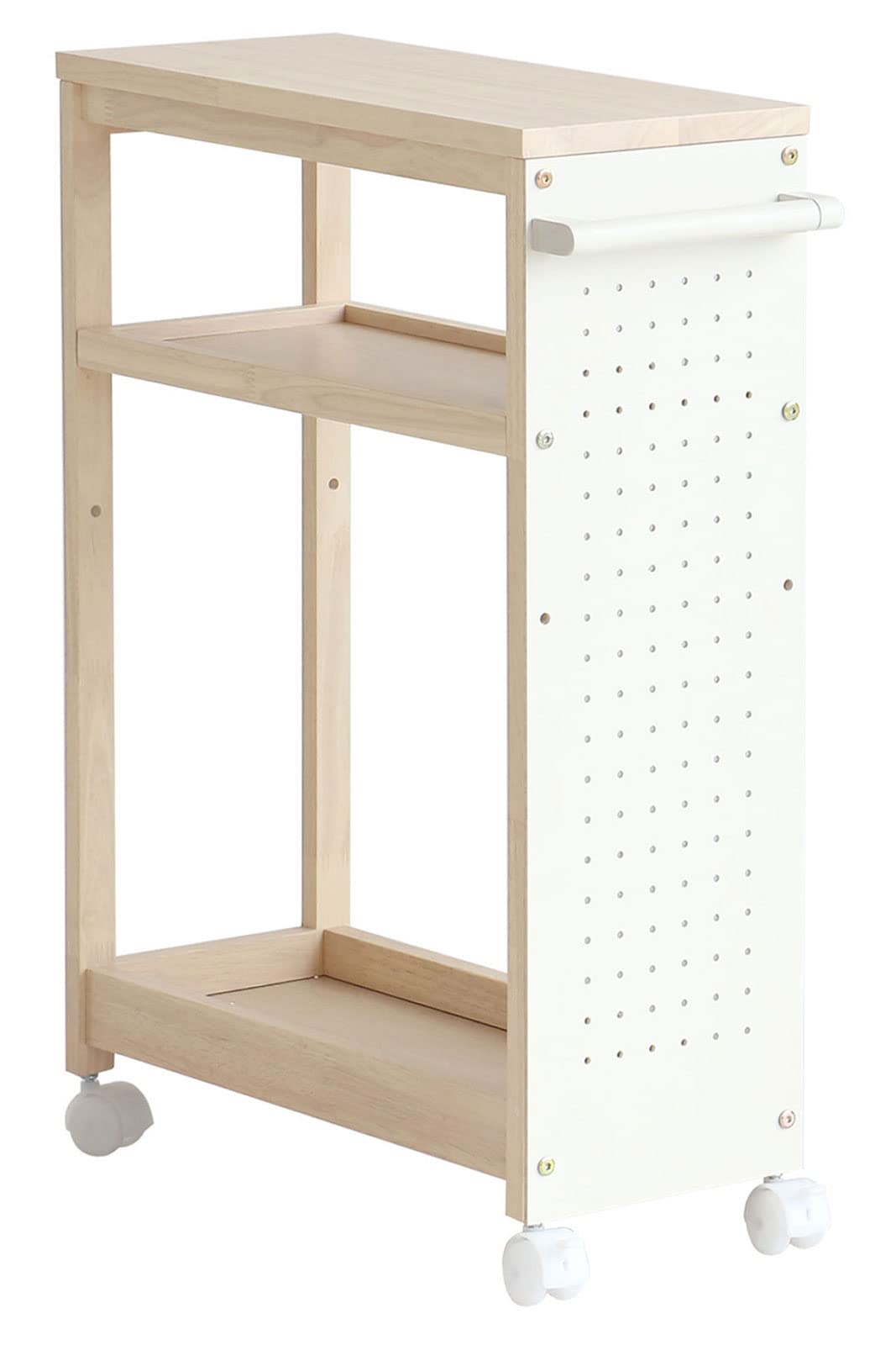 ミシン収納ワゴン】キャスターラックやテーブル付き！人気の収納棚の