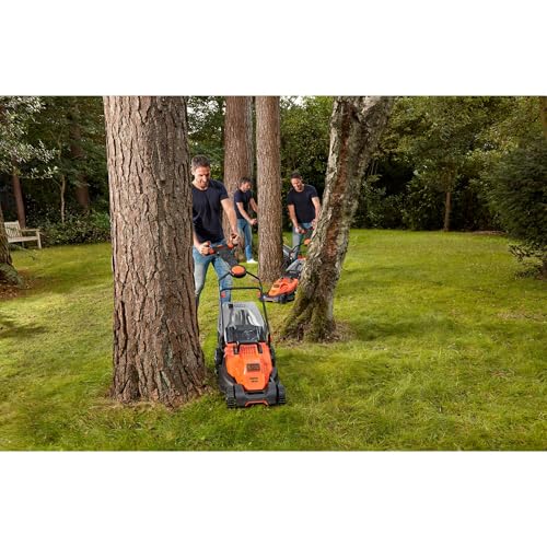 Black+Decker,Rasaerba 1600 W, Larghezza Taglio 38 Cm, 6 Alt. Taglio 20-70 Mm, E-DRIVE, Capacita' Cesto 45 L, Innovativa Impugnatura Easy Steer Per La Massima Manovrabilita'. BEMW471ES-QS - 3