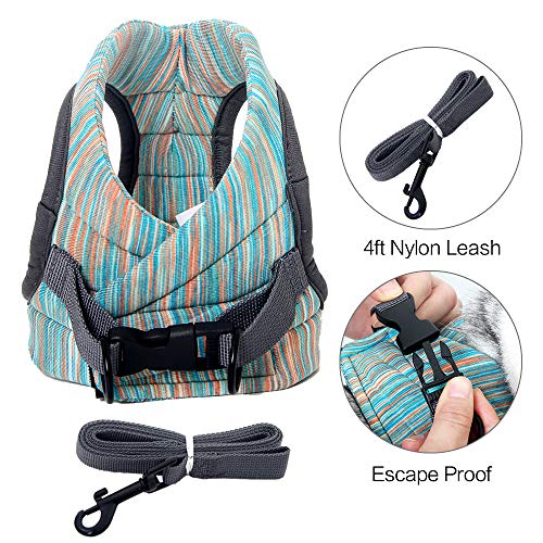 Heywean Cat Harness and Leash - Ultra Light Escape Proof Kitten Collar Cat Walking Jacket with Running Cushioning Soft and Comfortable Suitable for Puppies Rabbits - Thumbnail 3