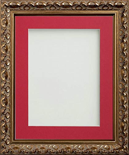 Frame Company Red Mount Charleston Range Gold 36X24 Inch Frame With For Image 30X20 Inch *Choice Of Sizes* Fitted With Perspex