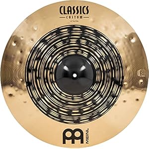 Meinl Classics Custom Dual 22 inch Ride bekken (video) drumbekken (55,88 cm) B12 brons, donkere en briljante afwerking (CC22DUR)