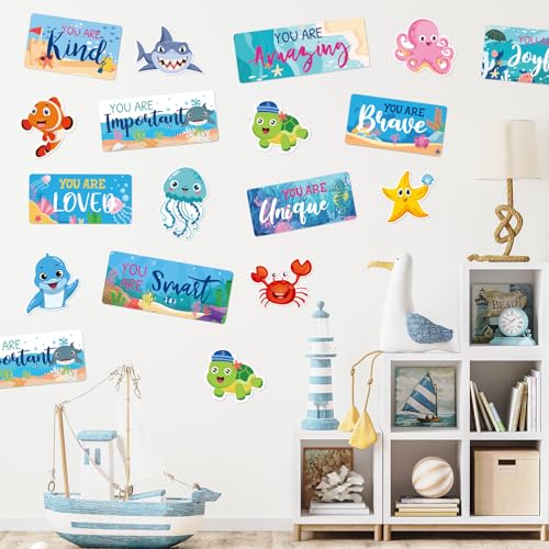 Affiches de motivation océan cartonnées et résistantes pour l'école - 7