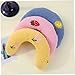 Xoeryoy Dog Pillow U-Shaped Soft Cat Pillows for Indoor Cat Neck Pillow Sleeping Improve Washable Cute Plush Dog Calming for Pet Supplies Blue