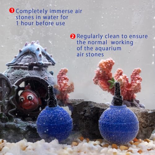 Image of Air Stone Bar Bubble Diffuser Set, Ball-Shape Fish Tank Air Bubble Air Stone Bar Hydroponics Oxygen Diffuser, for Aquarium Fish Tanks Ponds