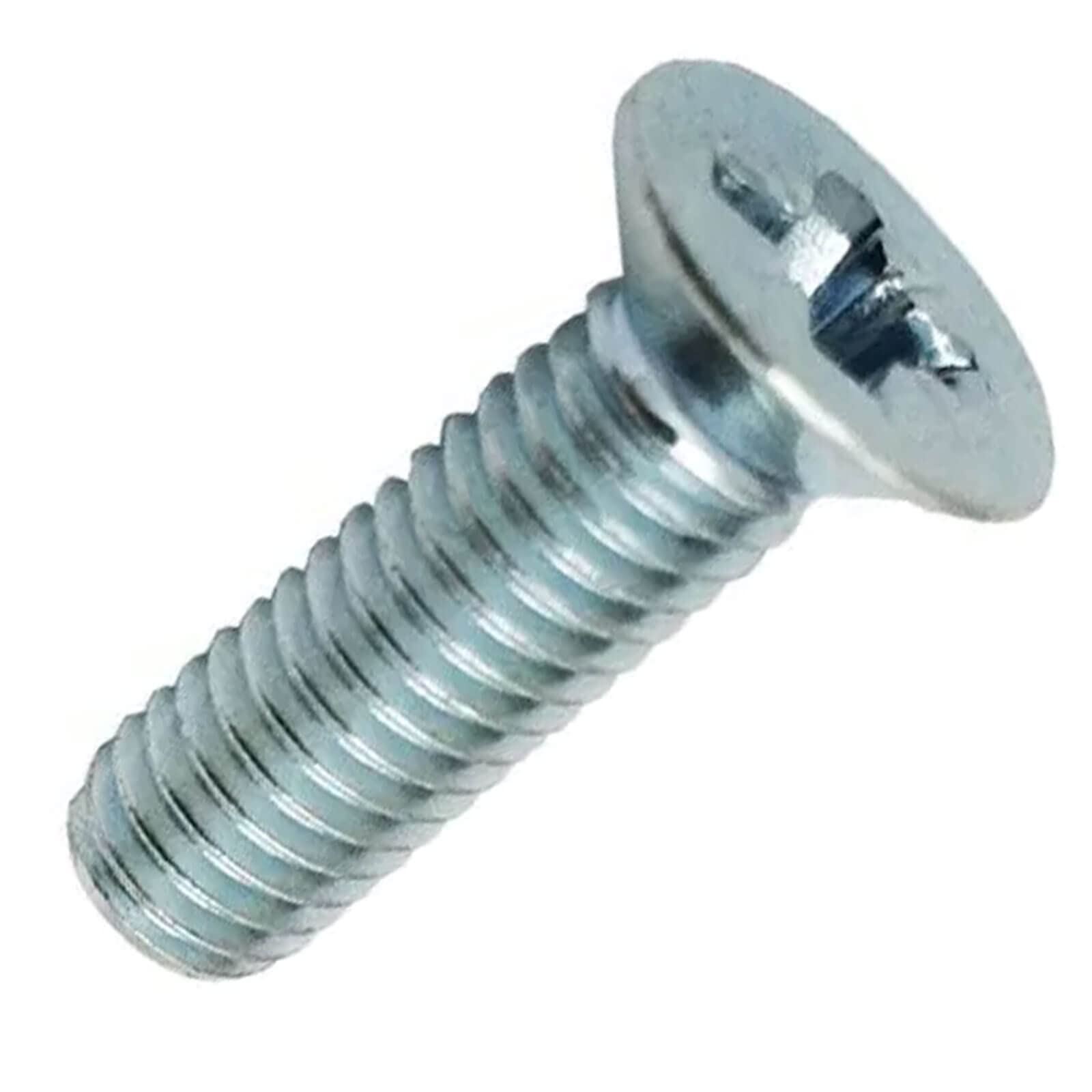 TIMCO Machine Screw PZ3 CSK Zinc M6 x 16 Silver Pack 100