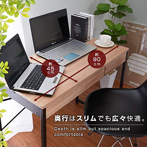 Amazon | デスク引き出し机パソコンデスクワークデスク学習机幅