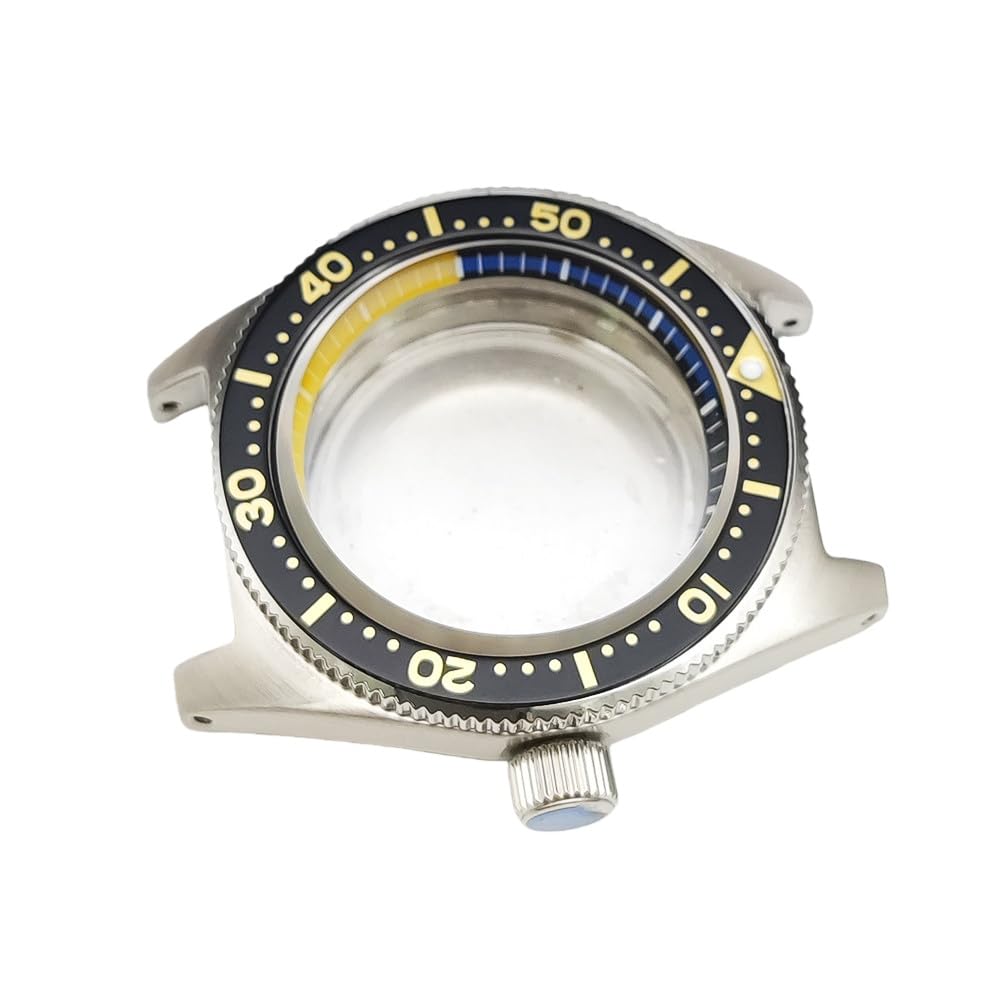 40mm Vintage Uhrengehäuse, Passend für NH35 NH36 Automatikwerk 28,5mm Zifferblatt, Edelstahl Retro Taucher Uhren Modifizierung Kit für Seiko Prospex 62MAS Re-Creation