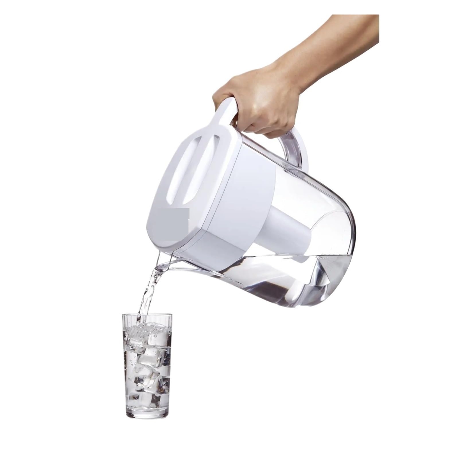 Serbatoio Filtro Acqua Potabile Brocca con Filtro for l'acqua Quotidiana con Filtro da 10 Tazze Bianco