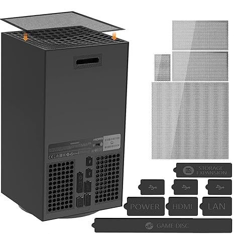 GENERIC Dust Proof Kit for Xbox Series X Dust Plugs Dust Filter Kit Compatible with Xbox Series X Include 8 Silicone Dust Plugs Toy Review India (Iknoor World )