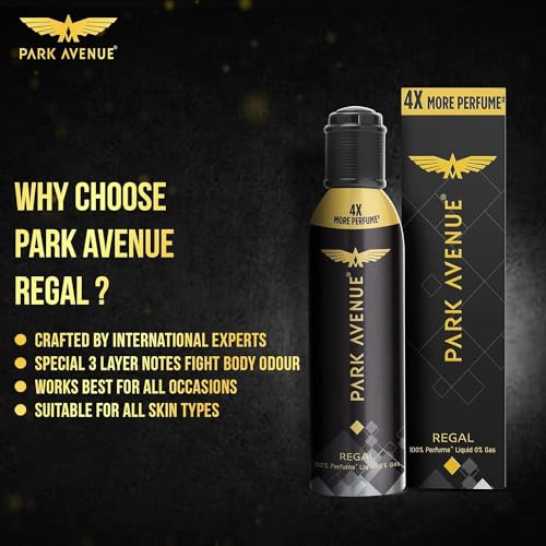 Image of Men Regal No Gas Premium Perfume Long Lasting Citrus Fragrance Spray 130Ml, Pack Of 1