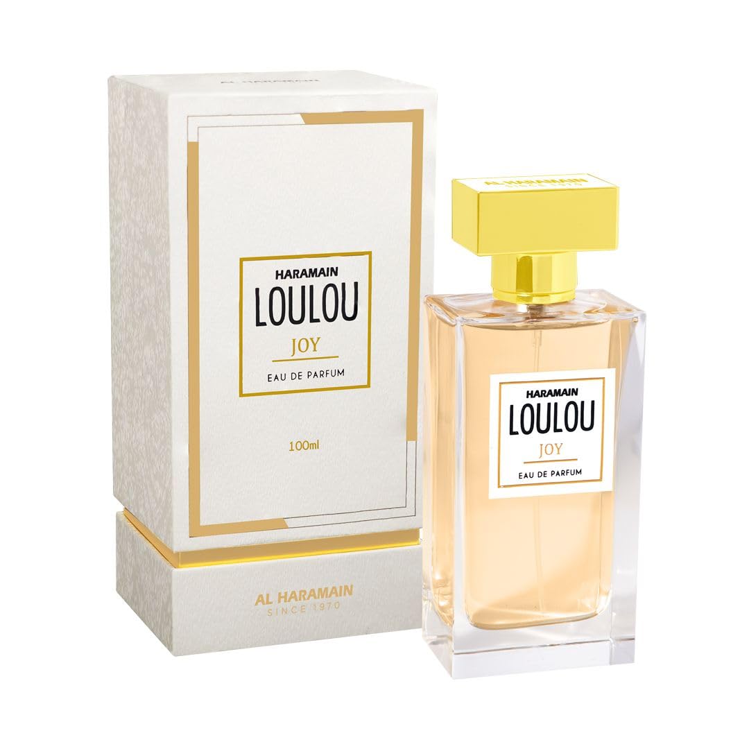 Al Haramain Loulou Joy Perfume dla kobiet i mężczyzn długi spray do ciała z Grapefruit, jaśminem i nutami paczuli 3,33 uncji EDP Spray