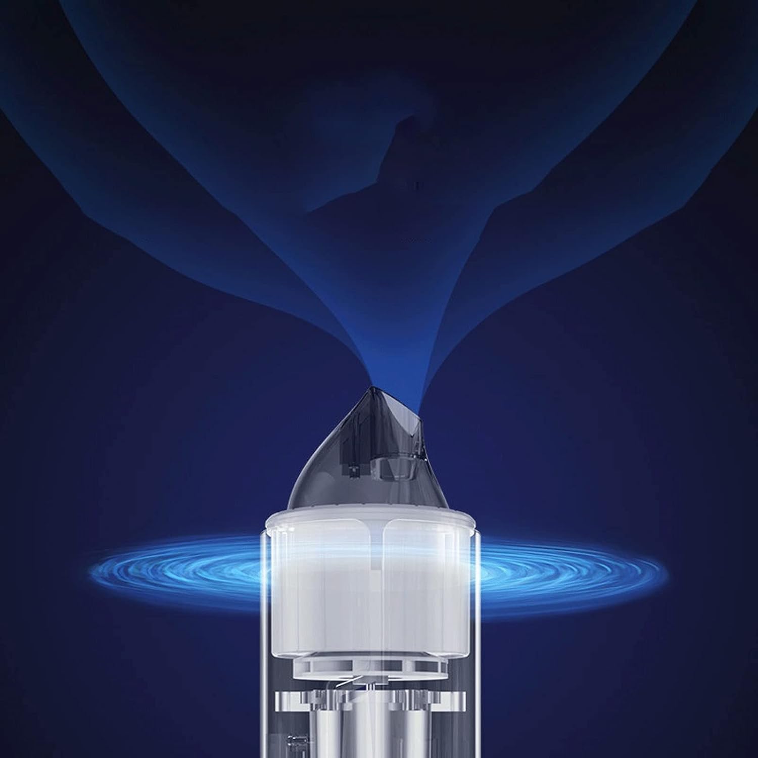 Vacuum Cleaner Auto Car Vacuum Cleaner Handheld Portable Car Cleaner Strong Power Vacum Cleaner in Home (Color : Silver)
