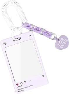 Kreative Acryl-Ferrule, transparenter Kartenhalter, Kpop-Fotokartenhalter, Schlüsselanhänger, Idol-Fotos, Hülle, Postkarten, Kartenhalter