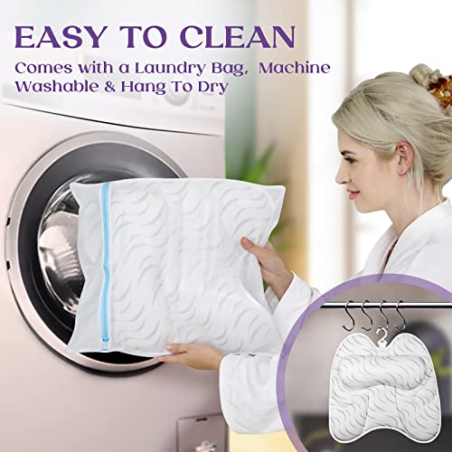Bath-Pillow-for-Tub-Neck-and-Back-Support-Bath-Pillows-Ergonomic-Bathtub-Pillow-4D-Air-Mesh-Comfort-Spa-Bath-Gifts-for-Women-Mother-Tub-Pillow-for-Hot-Tub-Jacuzzi-Bath-Accessories